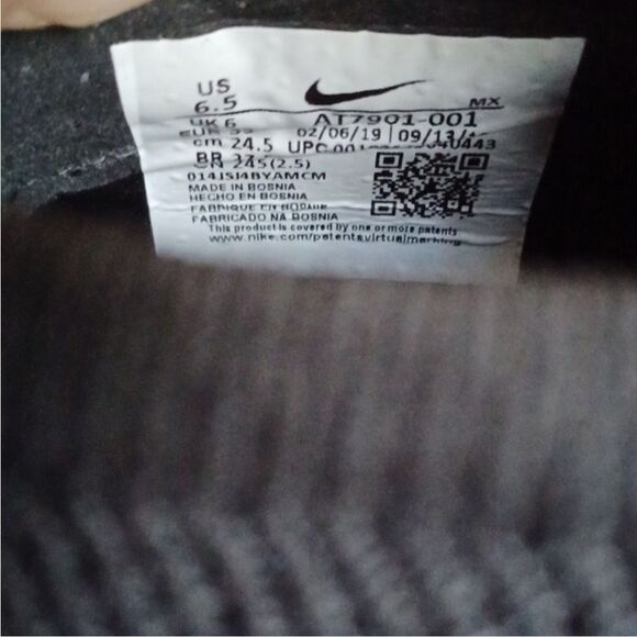 NEW Nike Mercurial Vapor 13 Pro FG Black Soccer Cleats AT7901-001 Men's Size 6.5 - Picture 11 of 12